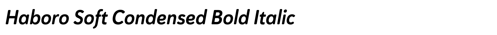 Haboro Soft Condensed Bold Italic image